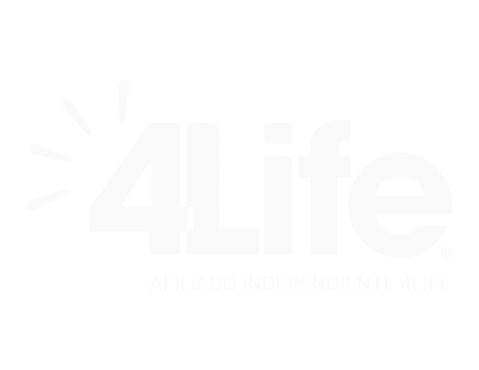 logo 4life blanco